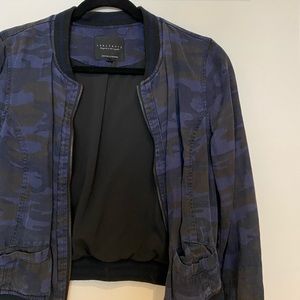 Sanctuary Navy Camo Bomber Jacket